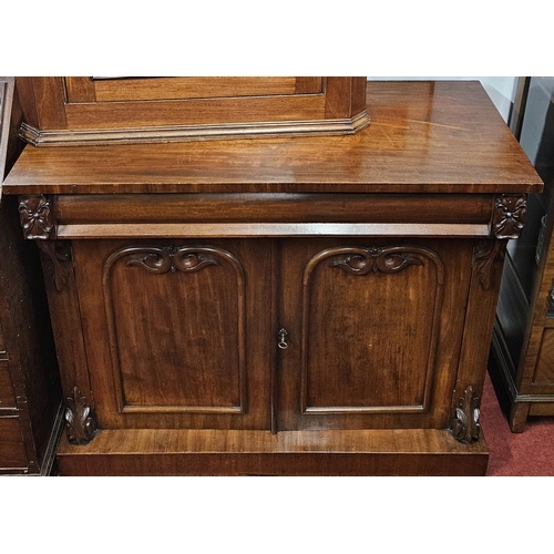 825 - A 19th Century Mahogany two door Side Cabinet. W 110 x 48 x H 93 cm approx.