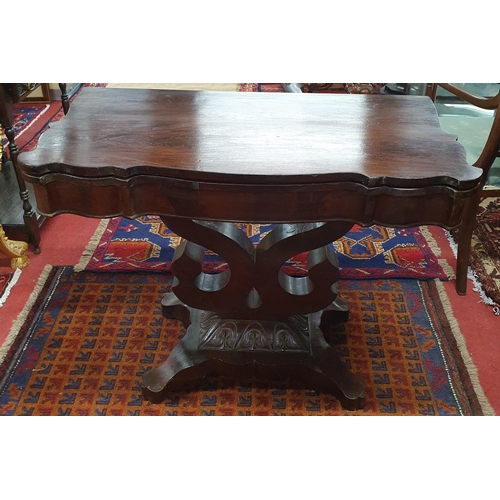 919 - A 19th Century foldover Card Table, 97 cm wide approx.