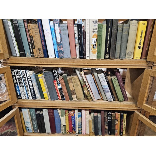 993 - A large quantity of Books on five shelves, various genres and authors.