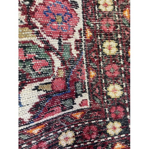 1000A - A Persian Hamadan Cream ground Runner, 205 x 80 cm approx