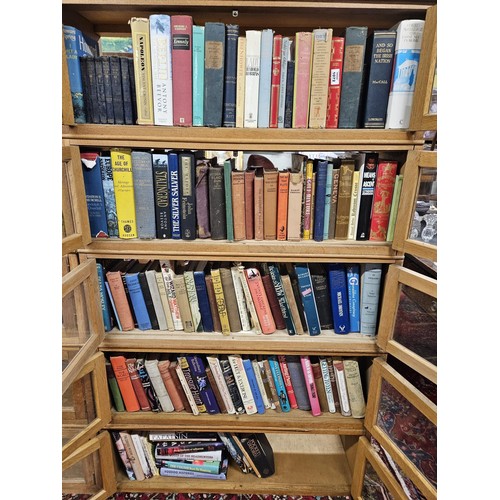 1072 - A large quantity of Books on five shelves, various genres and authors.