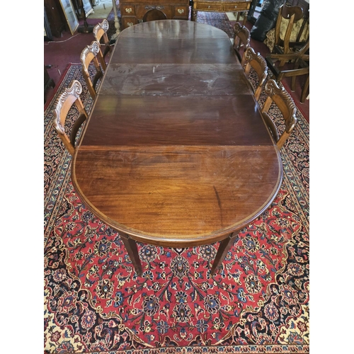 1161 - Of Superb quality. A Georgian Mahogany and Inlaid Economy Table with dropleaf centre and D ends and ... 