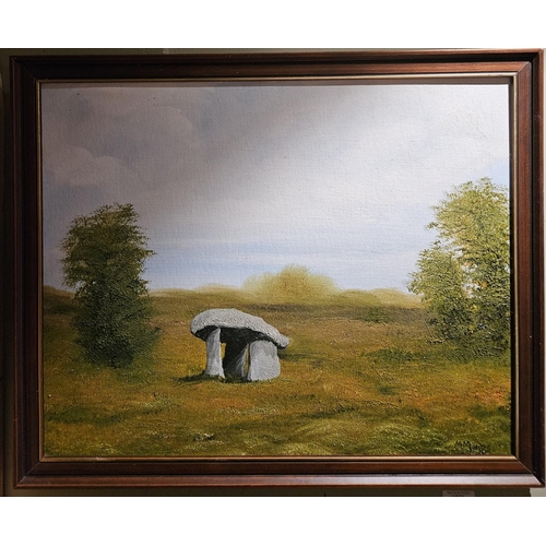 189 - Martin Monks. An Oil on Board of a Dolman, signed lower right. 40 x 50 cm approx.