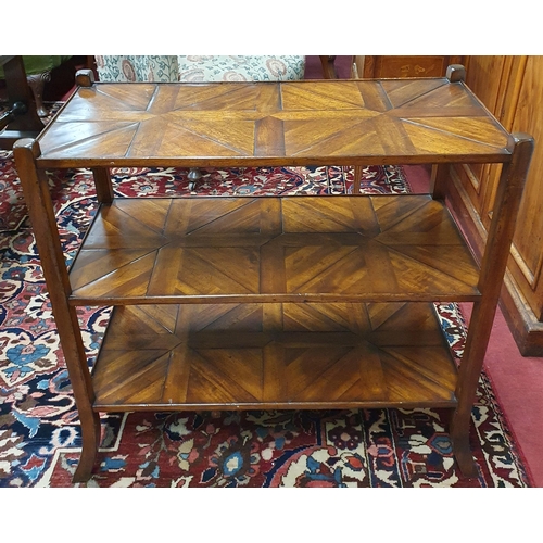 12 - A good modern three tier Side Table. 80 x 38 x H 77 cm approx.