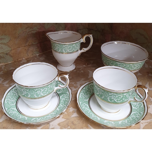 71A - A quantity of Royal Crown Derby Tea Wares made for Harrods of Knightsbridge along with a Staffordshi... 