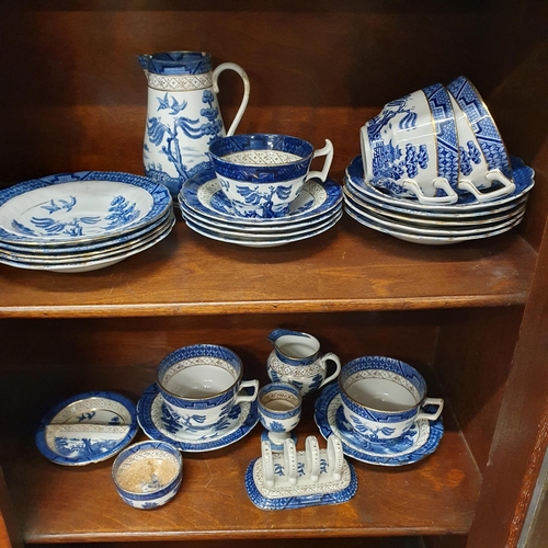 85 - A quantity of Booths Old Willow pattern Wares.