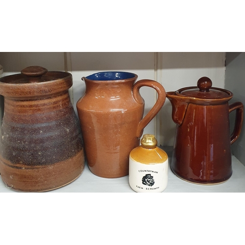 97 - A large quantity of Stoneware and Terracotta.