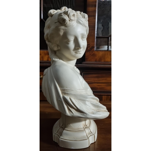 587 - A French Plaster Figure of Sylvie. H 31 cm approx.