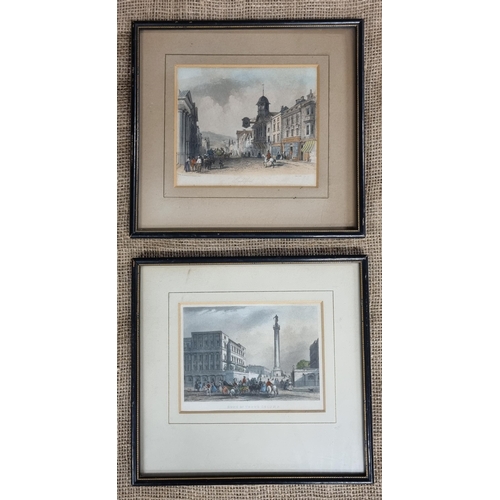 644 - A pair of signed Architectural Etchings along with others.