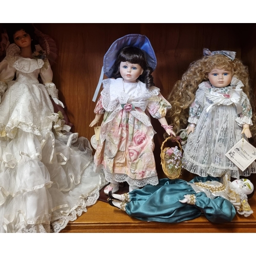 427 - A good quantity of ceramic Porcelain Dolls.