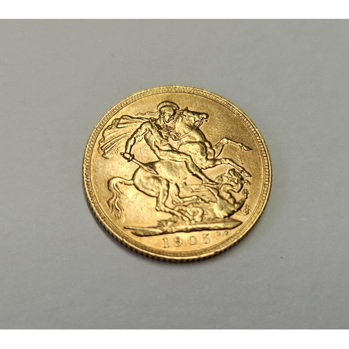 306 - A 1905 Gold Sovereign.