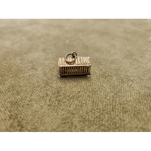 316 - A lovely pair of 18ct Gold Cufflinks, stamped 750 along with a Charm stamped K18. Cufflinks approx w... 