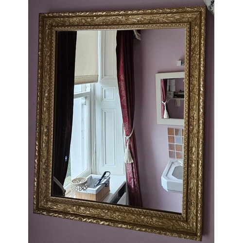 754 - A good Timber and Plaster Gilt rectangular Mirror.
60 x 49 cm approx.