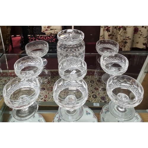 661 - A good quantity of Crystal possibly Waterford to include a set of eight sundae Dishes along with a b... 