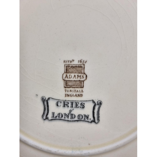 679 - A quantity of Adams Ware Cries of London Plates and Bowls.(chip to one plate).