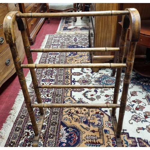 885 - A good Hardwood Clothes Horse. W 62 x H 92 cm approx.