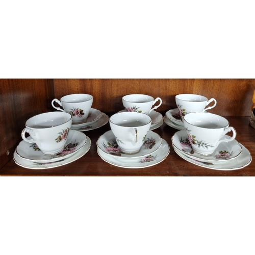 928 - A Queen Ann Bone China Teaset along with Colclough part teaset and a Royal Ascot part teaset.