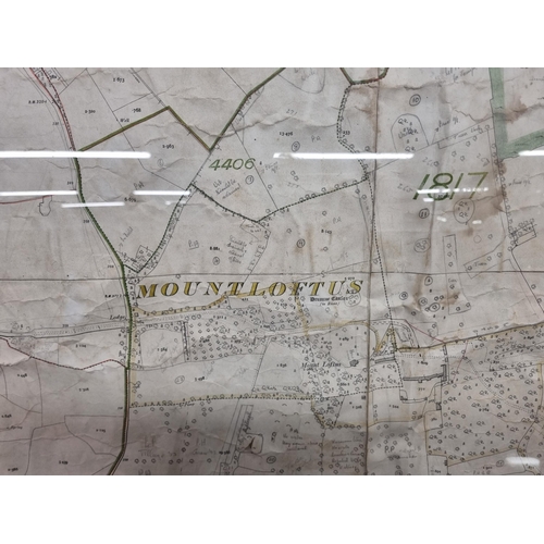 778 - An original Kilkenny Land Registry Map of Mount Loftus. Dated 1946. 119 x 139 cm approx.