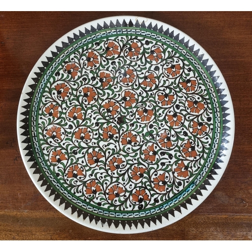 191 - A group of three decorative Centre Plates. D 32 cm approx.