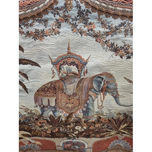 543 - A good Indian Tapestry of an Elephant. 67 x 102 cm approx.