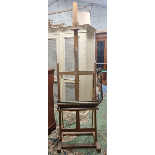 554 - A very large Hardwood Easel.