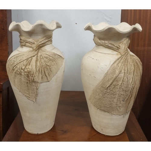 459A - A pair of Terracotta Pots. H 31 cm approx.