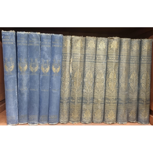 591 - Eight volumes of Cassells book of Knowledge 1928 along with five volumes of The Musical Educator, tw... 