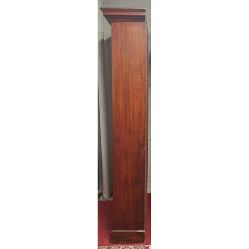 1216 - A pair of Mahogany Gun Cabinets from a shop.
H 195 x W 95 x D 30 cm approx.