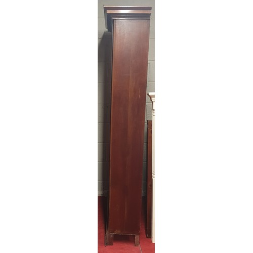 1216 - A pair of Mahogany Gun Cabinets from a shop.
H 195 x W 95 x D 30 cm approx.