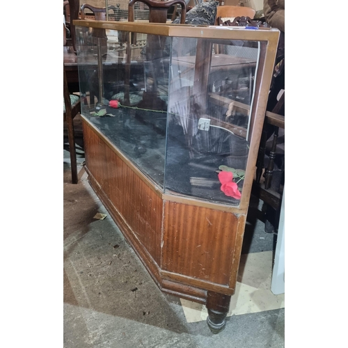 1239 - A good Metal bound Haberdashery display Cabinet. H 93 x W 120 x D 56 cm approx.