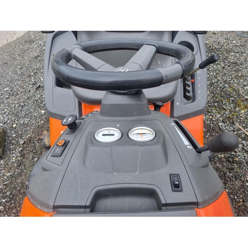 1317 - A 2019 Husqvarna ride on lawn Mower, with paperwork. The vendor had it serviced before leaving it in... 