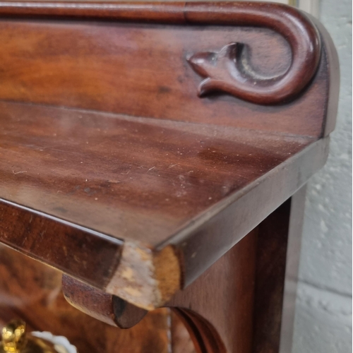 910 - Of Superb quality. An early 19th Century Mahogany two door Cabinet with gallery back. W 90 x 40 x H ... 