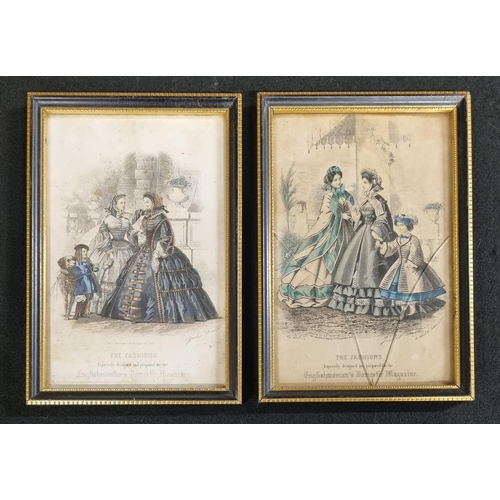 40 - A good set of four 19th Century French Fashion Engravings. 20.5 x 14 cm approx.