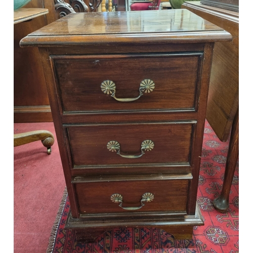 78 - A good pair of Mahogany bedside Cabinets. 45 x 46 x H 71 cm approx.