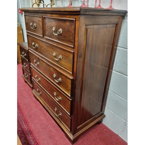 83 - A good Mahogany Chest of Drawers with two short over four long. 99 x 50 x H 120 cm approx.