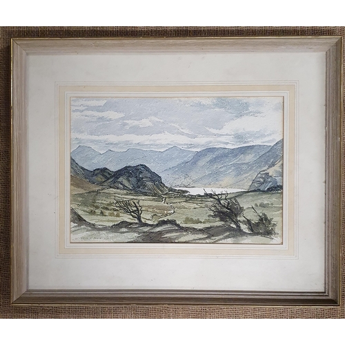 91 - A 20th Century Watercolour of a landscape, possibly West of Ireland. Signed L. Heywood '91 LL.