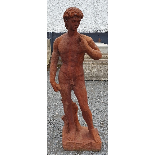 947 - A Really Good Cast Iron Statue of David .
Height 84 cm approx.