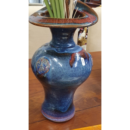 904 - A really good Stoneware Vase by Colm deRis. H 42 cm approx.