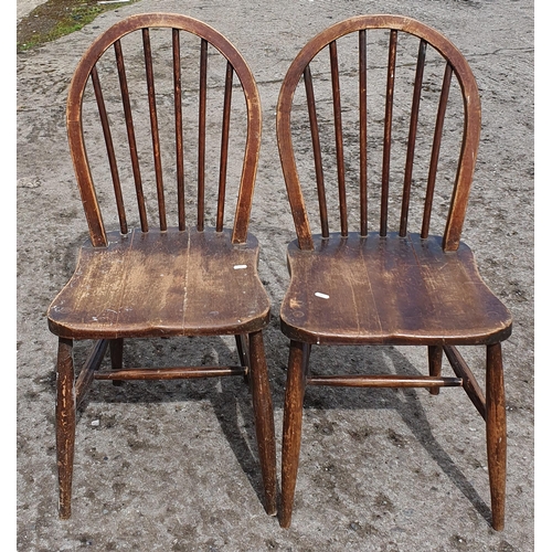 984 - Two Bentwood Style Chairs along with three Wicker Baskets.