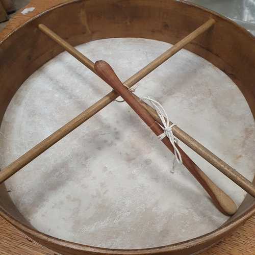 1021 - A Good Hand crafted goats skin Irish Bodhran by Malachy Kearns of Galway.