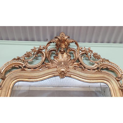 60 - A Fantastic 19th Century Timber and Plaster Gilt Overmantel Mirror with highly carved cartouche top ... 