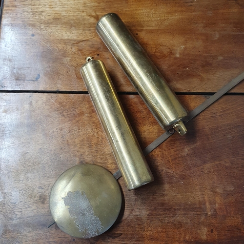 71 - A 19th Century Postman's Clock with weights and pendulum.