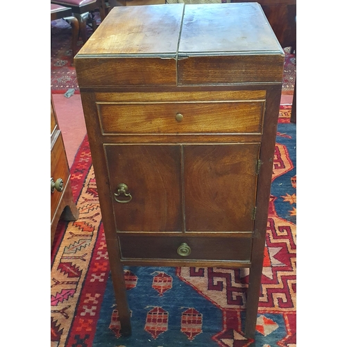 72 - A 19th Century Mahogany Gentleman's Valet. Lacking interior. 40 x 40 x H 88 cm approx.