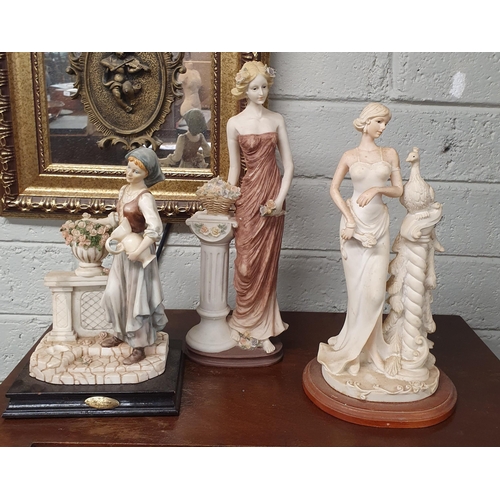 79 - Three decorative Figures of Women. Tallest being 37 cm approx.