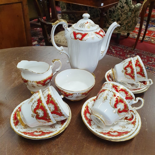 95 - A good Paragon 'Florence' pattern Coffee Set.