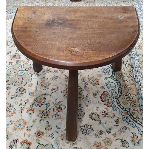 254 - A 19th Century milking Stool. W 39 x H 32 cm approx.