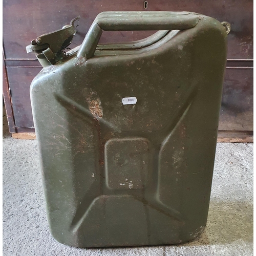 9 - A good Jerrycan along with five plastic petrol Cans.