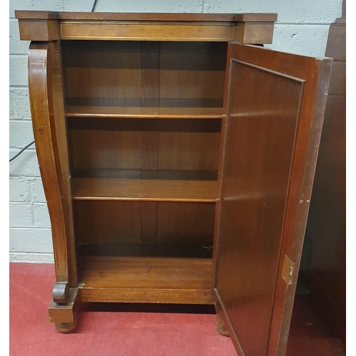 477 - A good Regency style Mahogany Pier Cabinet with brass grill front single door. 61 x 41 x H 99 cm app... 