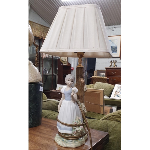 486 - A good Spanish figural table Lamp. H 35 cm approx.