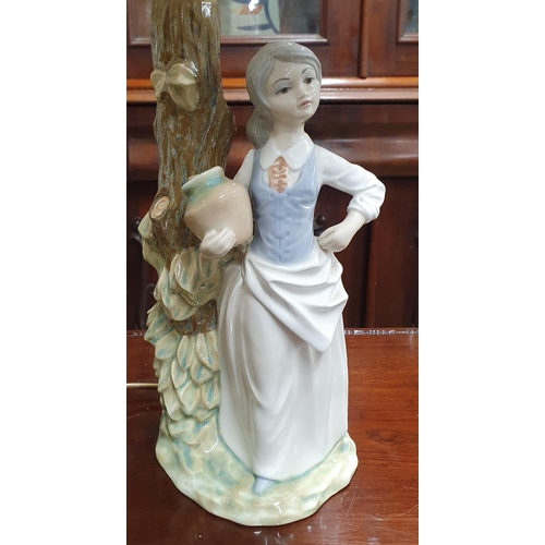 489 - A good Spanish style Figural Table Lamp. H 36 cm approx.